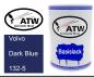 Preview: Volvo, Dark Blue, 132-5: 500ml Lackdose, von ATW Autoteile West.